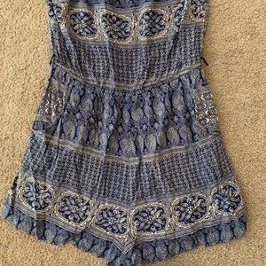 Three Pink Hearts sleeveless romper